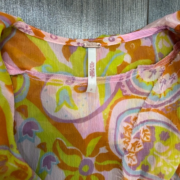 Free People Multicolor Floral Blouse - Picture 7 of 8